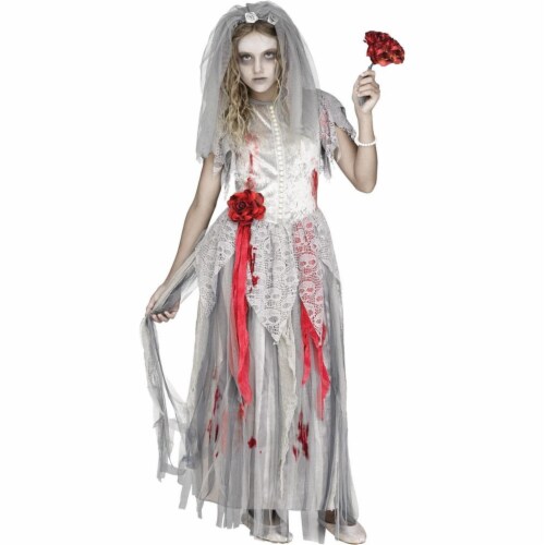 Fun World FW112962LG Zombie Bride Costume, Large Perspective: front