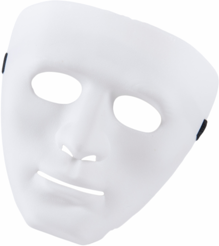 Fun World Adult Blank Mask - White Perspective: front