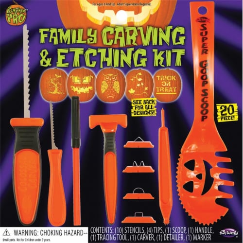 Fun World® Pumpkin Pro™ Family Carving & Etching Kit Perspective: front