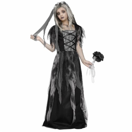 Fun World FW124452XL Bride Child Costume, Extra large 14-16 Perspective: front