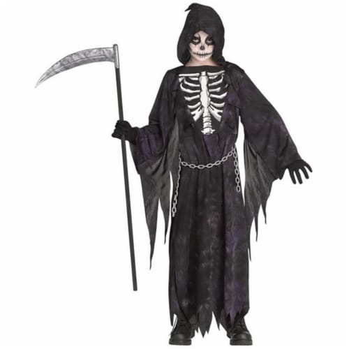 Morris Costumes FW135212LG Child Midnight Reaper Costume Dress - Large, Size 12-14 Perspective: front