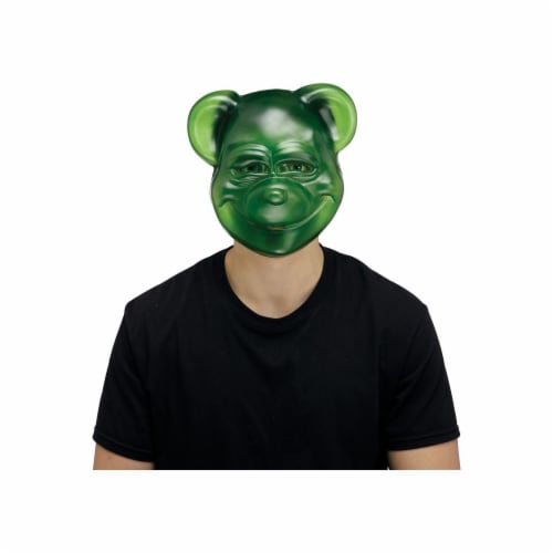 Fun World Goofy Gummee Bear Mask - Green Perspective: front