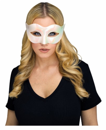 Fun World Oil Slick Mask - Iridescent Perspective: front