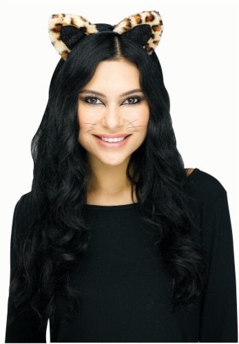 Fun World Leopard Cat Headband Halloween Costume Accessory Perspective: front