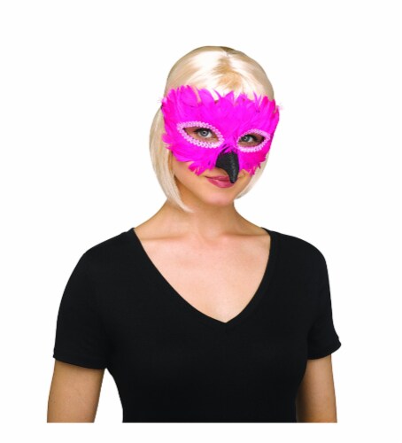 6 Flamingo Foam Face Masks Fancy Dress Theatre Animal Masquerade Party Masks 