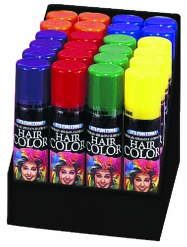 Fun World Temporary Fluorescent Hairspray - Assorted Perspective: front