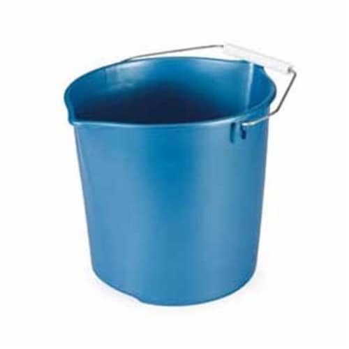 Quickie Manufacturing 7141583 8 qt. Pail Neat N Tidy Salt Bucket, Blue Perspective: front