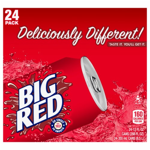 Big red soda cans 24 cans 12 fl oz kroger