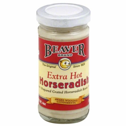 Beaver® Extra Hot Horseradish Perspective: front