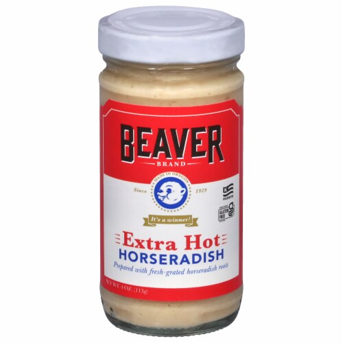 Beaver® Extra Hot Horseradish Perspective: front