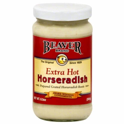 Beaver Brand™ Extra Hot Horseradish Perspective: front