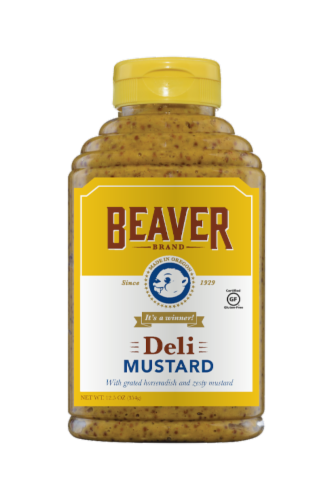 Beaver Brand Deli Mustard Perspective: front
