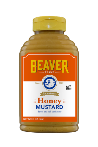 Beaver Brand Honey Mustard Perspective: front