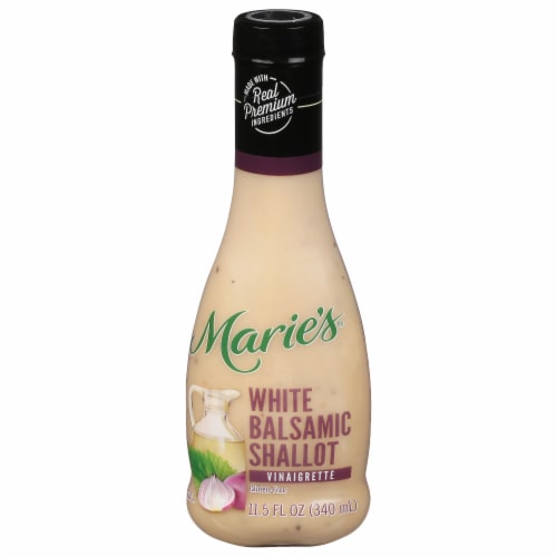 Marie's White Balsamic Shallot Vinaigrette Dressing Perspective: front