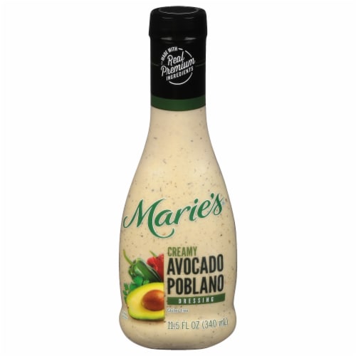 Marie's Creamy Avocado Poblano Dressing Perspective: front