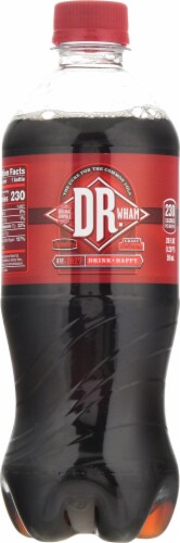 Dr. Wham® Cola Soda Perspective: front