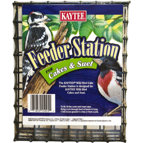 Kaytee Feeder Station for Cakes & Suet Perspective: front