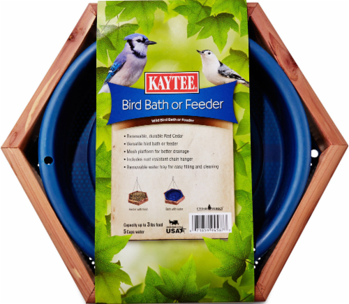 Kaytee Bird Bath or Feeder Perspective: front