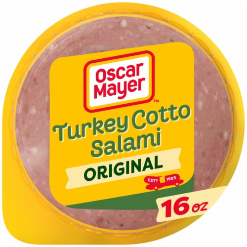 Oscar Mayer Turkey Cotto Salami Thin Sliced Lunchmeat Perspective: front