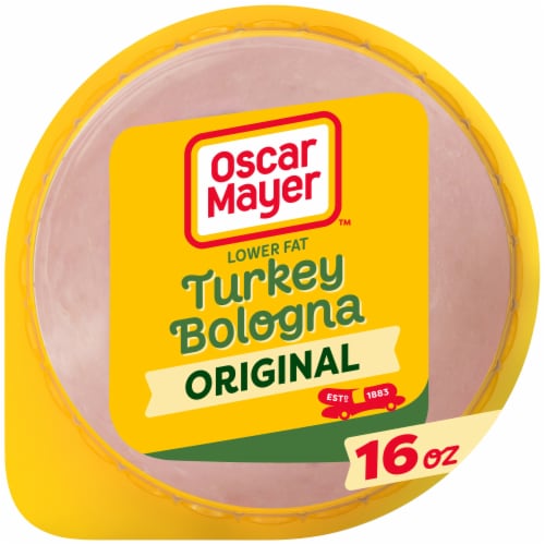 Oscar Mayer Turkey Bologna Sliced Lunch Meat with 50% Lower Fat Perspective: front