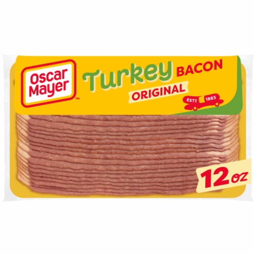 Oscar Mayer Fully Cooked Gluten Free Turkey Bacon with Less Fat & Less Sodium Perspective: front