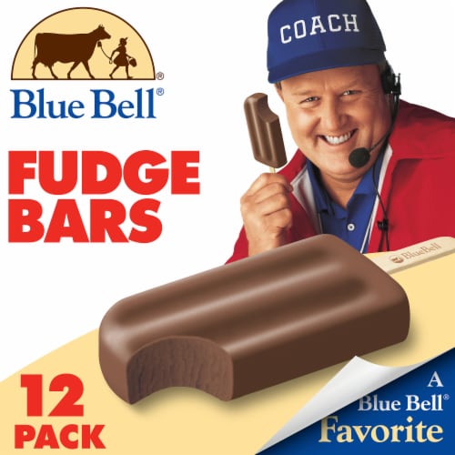 Blue Bell® Fudge Frozen Dairy Dessert Bars Perspective: front