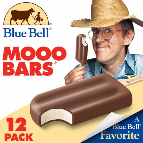 Blue Bell® Mooo Bars® Chocolate Coated Vanilla Frozen Dairy Dessert ...