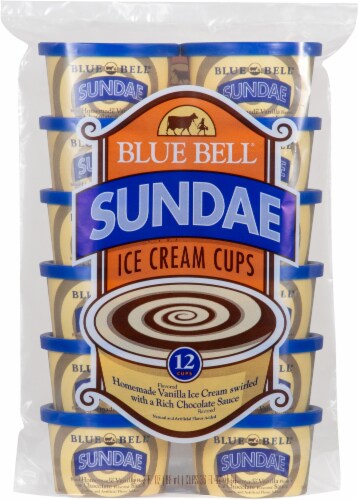 Blue Bell® Sundae Ice Cream Cups Perspective: front
