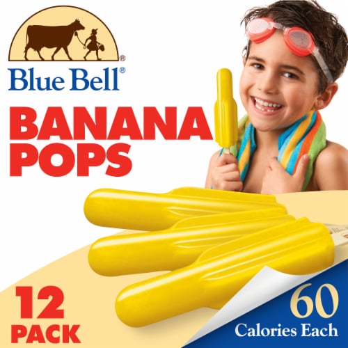 Blue Bell® Banana Ice Pops Perspective: front