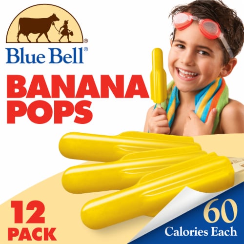 Blue Bell® Banana Ice Pops, 12 ct / 2 fl oz - Kroger