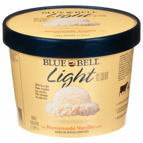 Blue Bell Homemade Vanilla Ice Cream 0.5 gal tub, Ice Cream