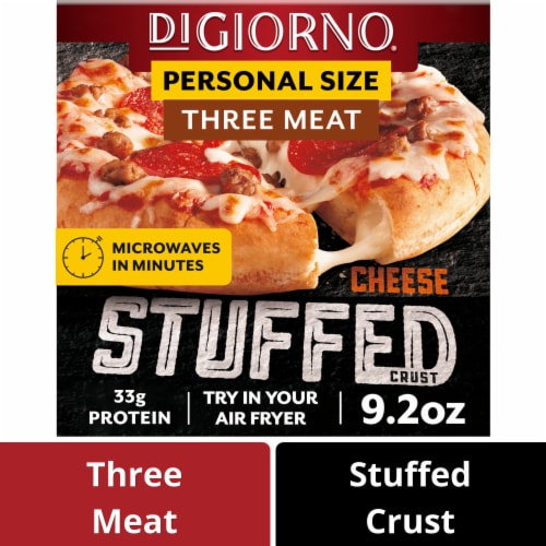 DIGIORNO Frozen Pizza - Three Meat Stuffed Crust Pizza - Personal Pizza Perspective: front