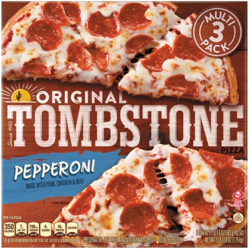 Tombstone® Original Pepperoni Pizza Multi Pack Perspective: front