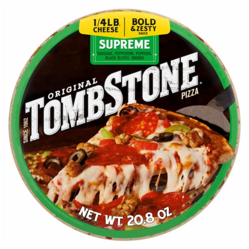Tombstone Supreme Frozen Pizza Perspective: front