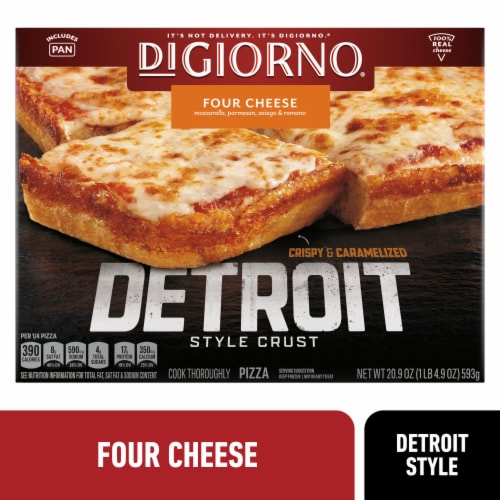 DiGiorno Detroit Style Crust Four Cheese Pizza Perspective: front