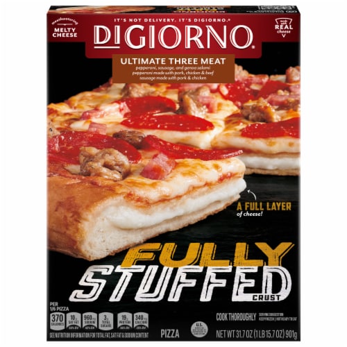 DiGiorno® Fully Stuffed 3 Meat Frozen Pizza Perspective: front
