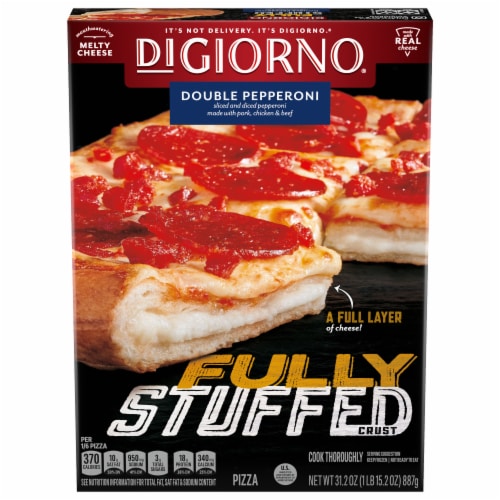 DIGIORNO® Double Pepperoni Fully Stuffed Crust Frozen Pizza