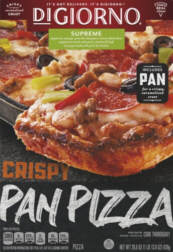 DIGIORNO Crispy Pan Supreme Pizza, 29.6 oz - Pay Less Super Markets