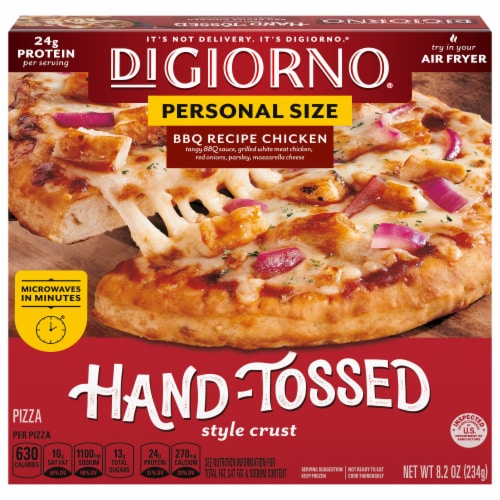 DIGIORNO® Traditional Personal Size BBQ Recipe Chicken Frozen Pizza Perspective: front
