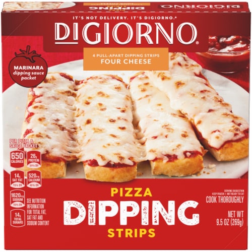 DIGIORNO Four Cheese Pizza Dipping Strips Perspective: front