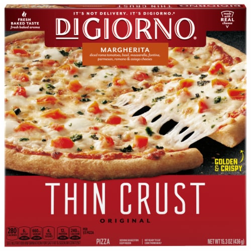 DiGiorno® Frozen Margherita Thin Crust Pizza Perspective: front