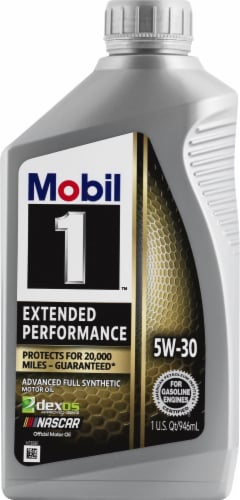 Mobil 1 5W-30 Extended Performance Synthetic Motor Oil, 1 qt