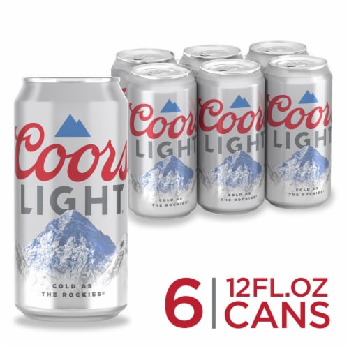 Coors Light American-style Light Lager Beer Perspective: front