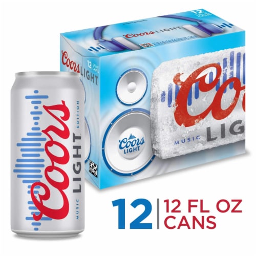 Coors Light American-style Light Lager Beer Perspective: front