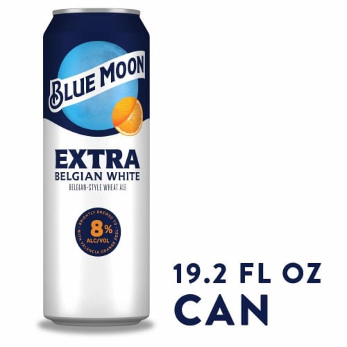 Blue Moon® Extra Belgian-Style Beer Perspective: front