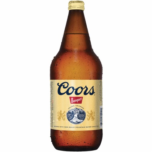 Coors Banquet American Lager Beer Perspective: front