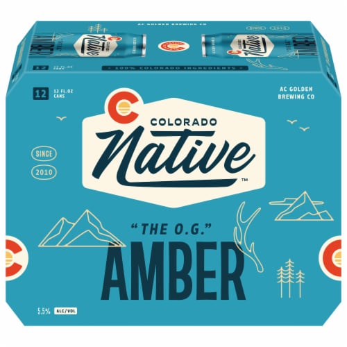 Colorado Native® Amber Craft Beer Perspective: front