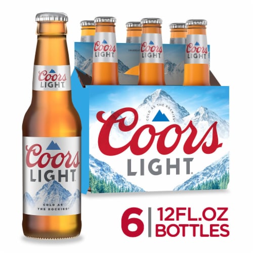 Coors Light American-style Light Lager Beer Perspective: front