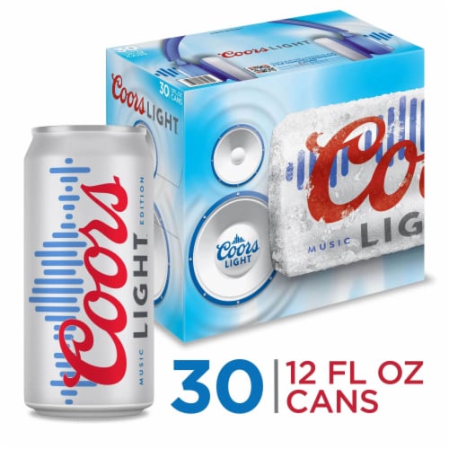 Coors Light American-style Light Lager Beer, 30 cans / 12 fl oz - Dillons  Food Stores