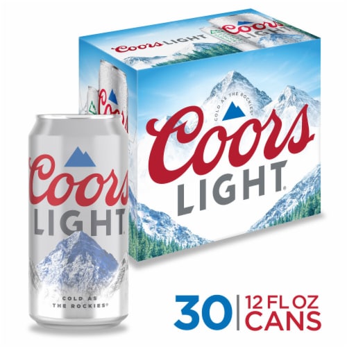 Coors Light American-style Light Lager Beer Perspective: front